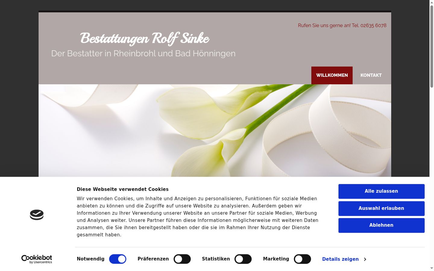 Képernyőkép a bármilyen interakció előtt megjelenő hozzájárulási bannerről
