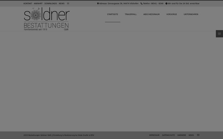 Snímek obrazovky bestattungen-soeldner.de