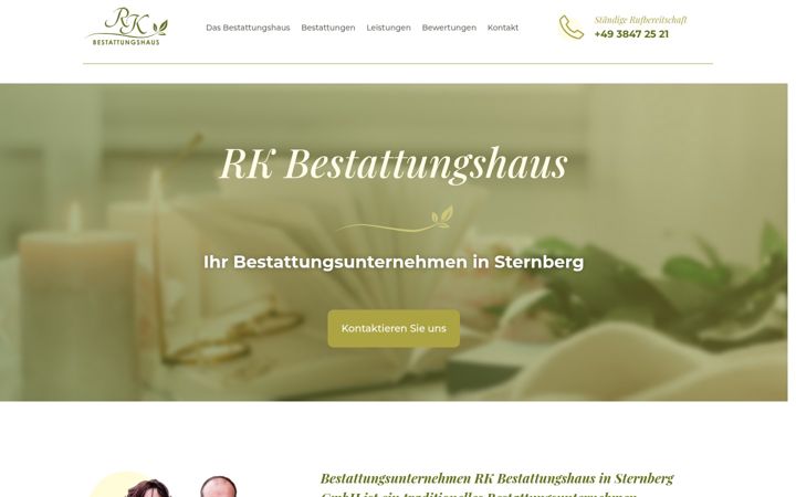 Screenshot of bestattungen-sternberg.de