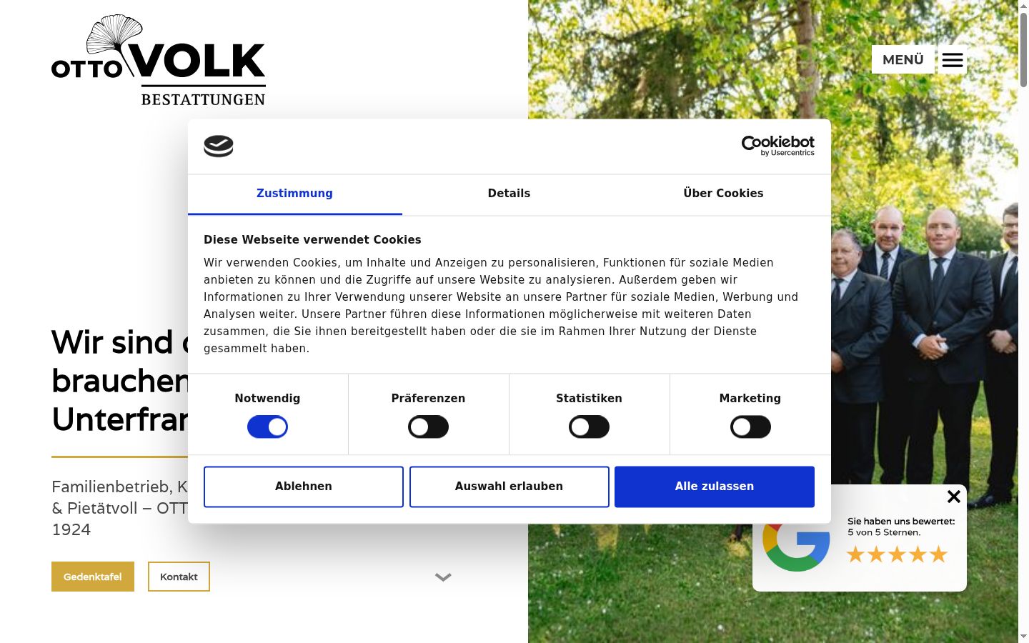 Zrzut ekranu banera zgody wyświetlanego przed jakąkolwiek interakcją