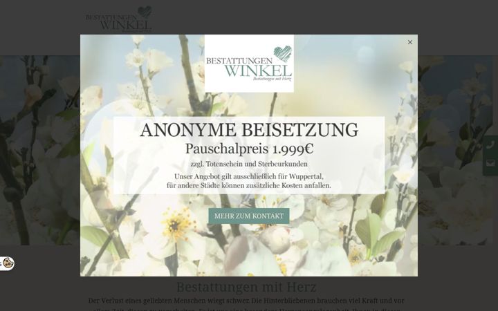 Screenshot of bestattungen-winkel.com