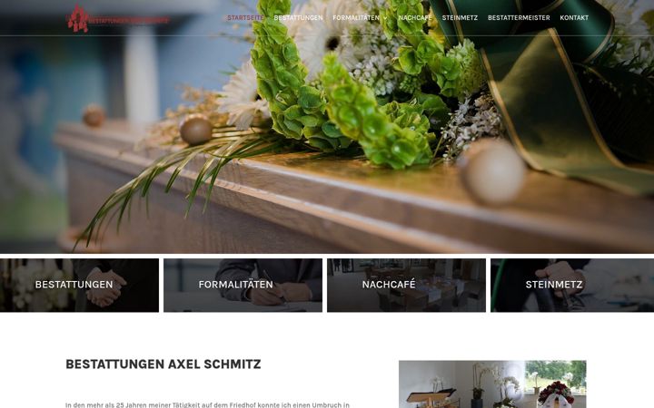 Screenshot of bestattungenaxelschmitz.de