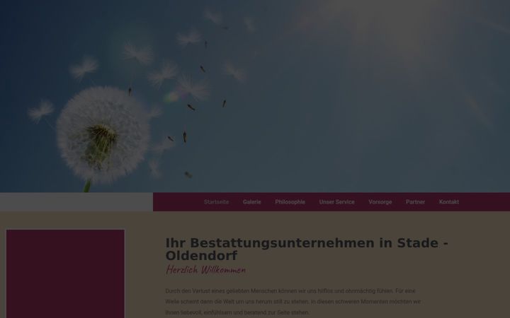 Screenshot of bestattungsart.de