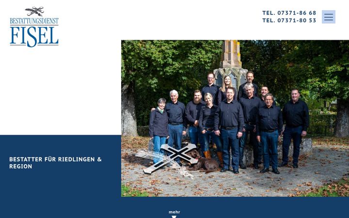 Screenshot of bestattungsdienst-fisel.de