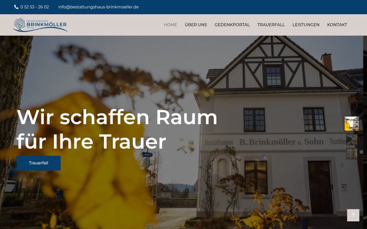 Screenshot of bestattungshaus-brinkmoeller.de