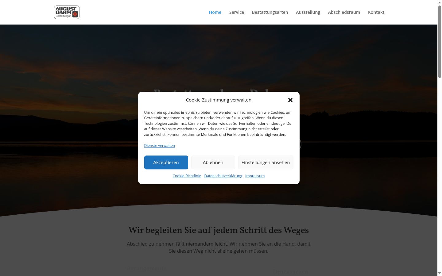 Screenshot tal-banner tal-kunsens muri qabel kwalunkwe interazzjoni