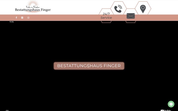 Screenshot of bestattungshaus-finger.de