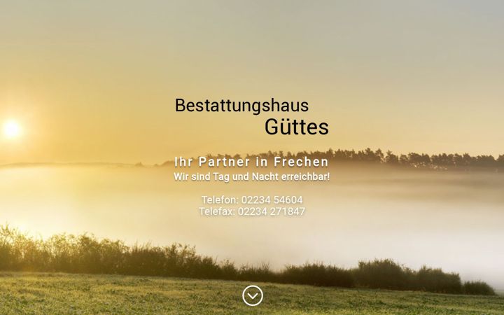Screenshot of bestattungshaus-guettes.de