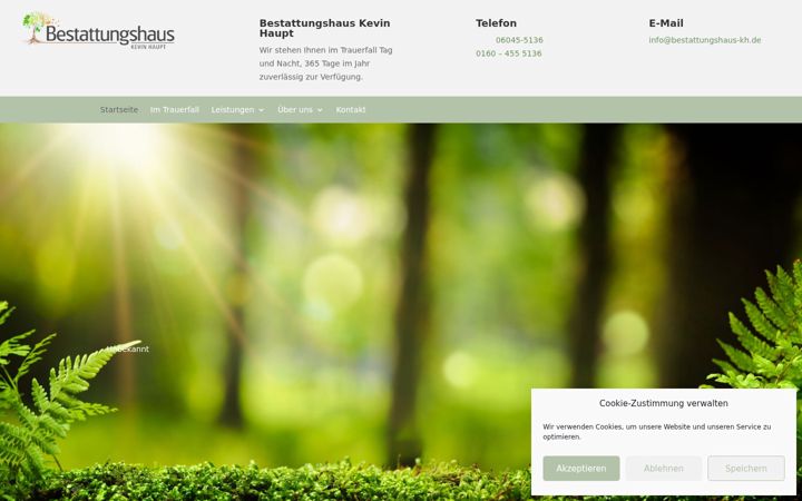 Zrzut ekranu bestattungshaus-kh.de