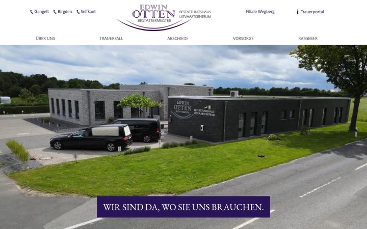 Screenshot of bestattungshaus-otten.de