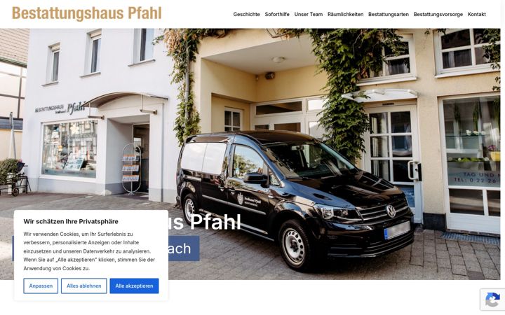 Screenshot of bestattungshaus-pfahl.de