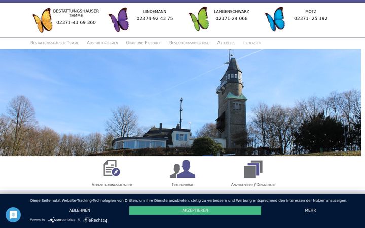Screenshot of bestattungshaus-temme.de