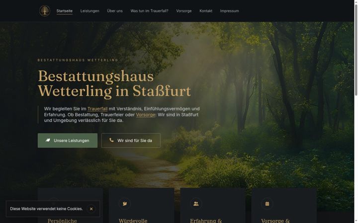 Screenshot of bestattungshaus-wetterling.de