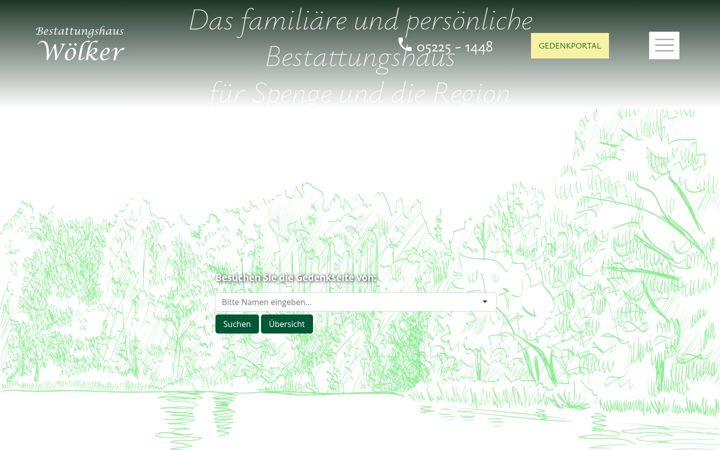 Screenshot of bestattungshauswoelker.de