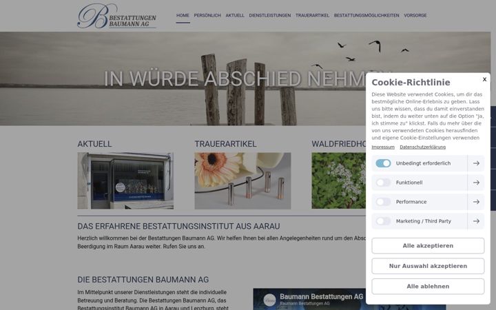 Screenshot of bestattungsinstitut-aarau.ch
