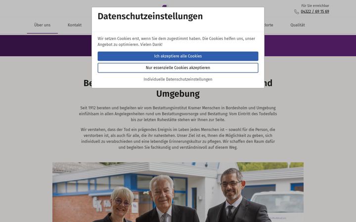 Screenshot ta' bestattungsinstitut-kramer.de