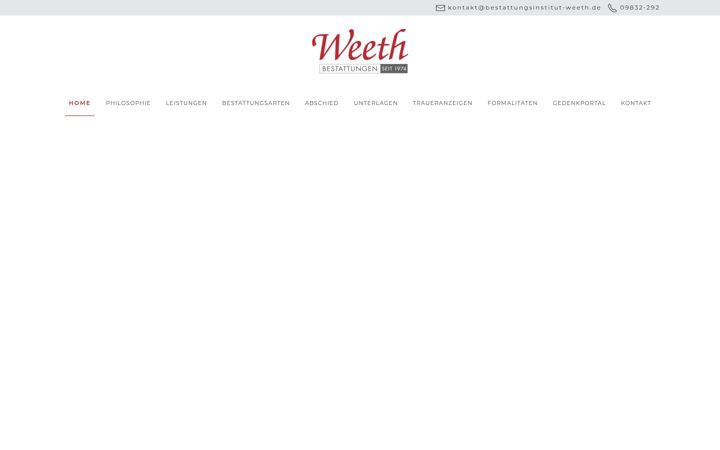 Screenshot of bestattungsinstitut-weeth.de