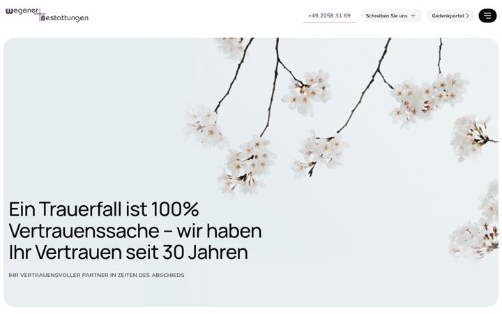 Screenshot of bestattungsinstitut-wegener.de