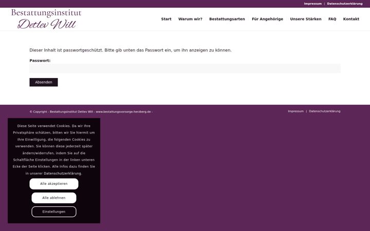 Screenshot ta' bestattungsvorsorge-herzberg.de