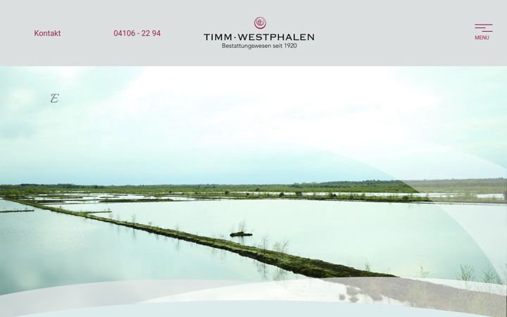 Screenshot of bestattungswesen-timm.de