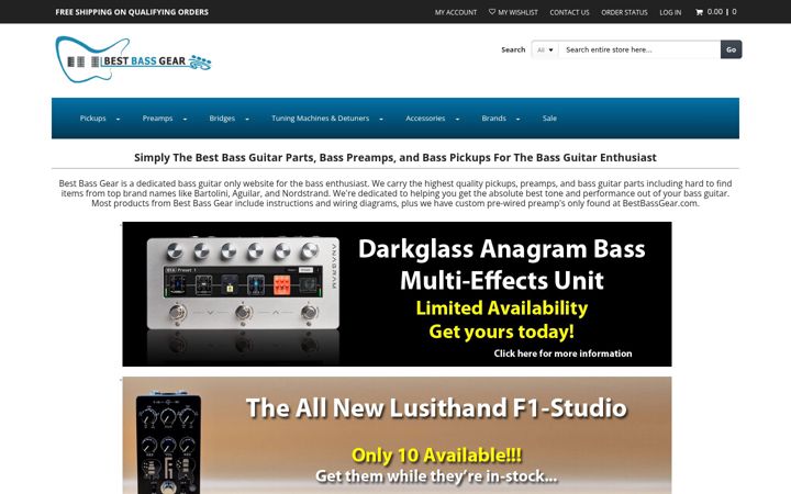 Screenshot of bestbassgear.com