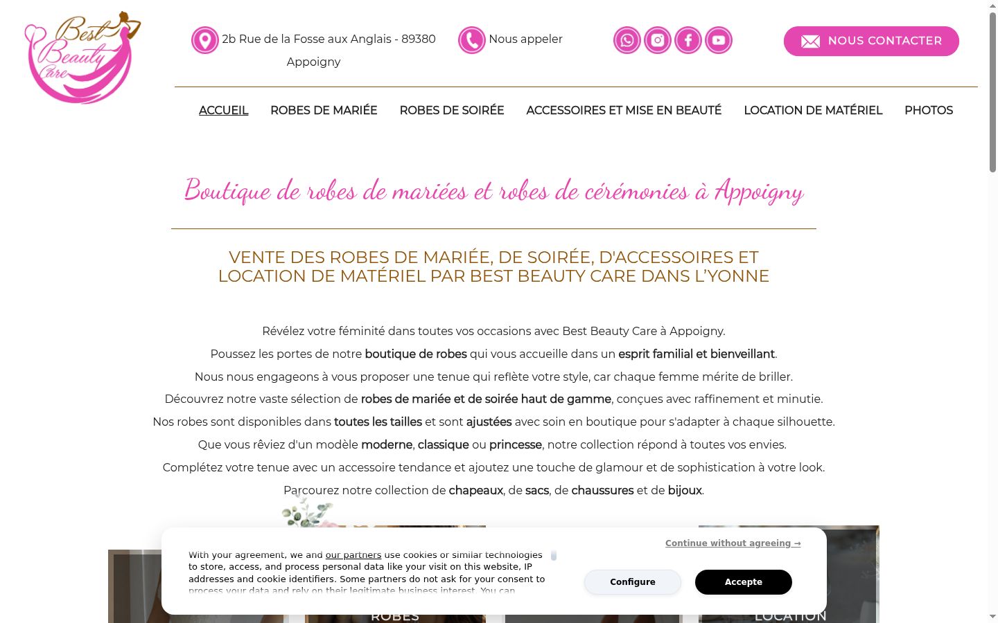Screenshot des Einwilligungsbanners vor jeglicher Interaktion