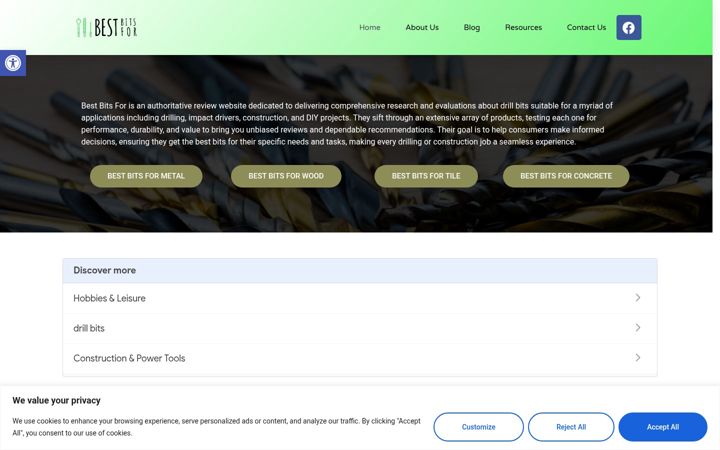 Screenshot of bestbitsfor.com