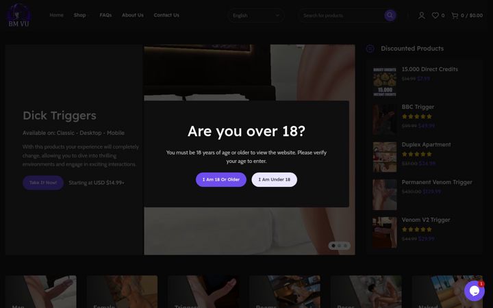 Screenshot of bestblackmarketvu.com