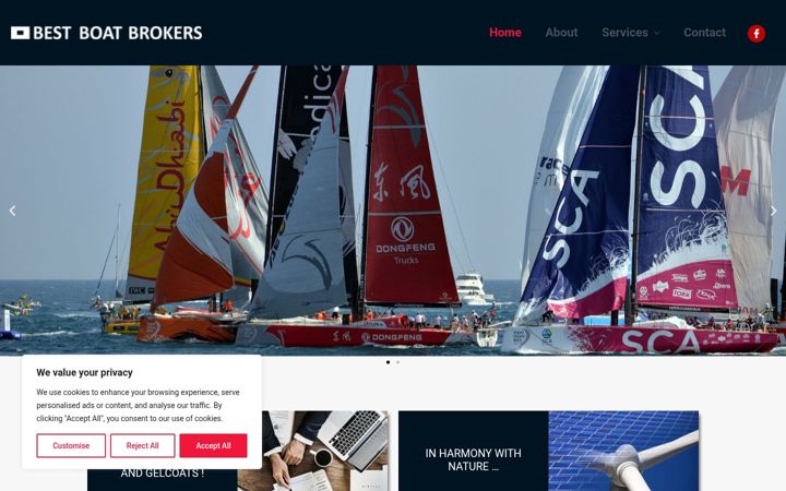 Zrzut ekranu bestboatbrokers.co.uk