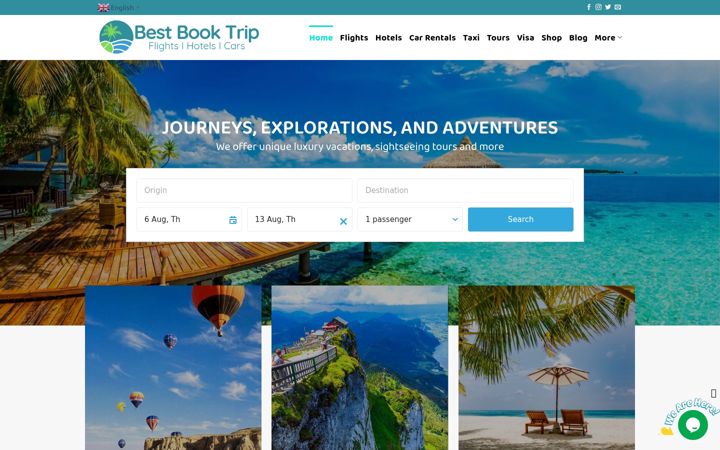 Screenshot of bestbooktrip.com