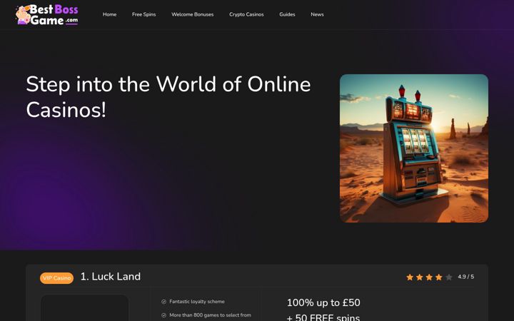 Screenshot of bestbossgame.com