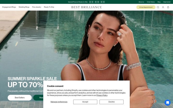 Screenshot of bestbrilliance.com