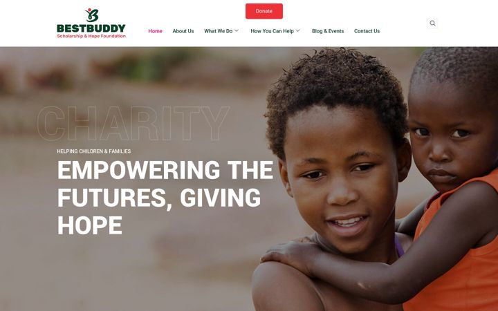 Skærmbillede af bestbuddyfoundation.org