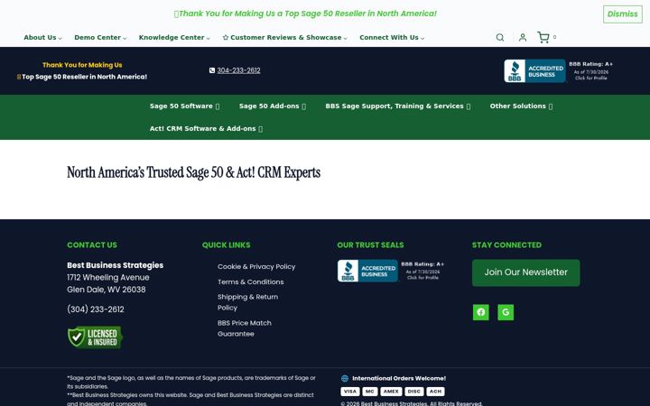 Screenshot of bestbusinessstrategies.com