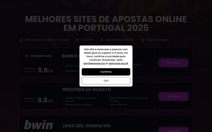 Screenshot of bestcasinositespt.com