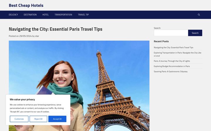 Screenshot of bestcheaphotels.org