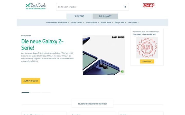 Screenshot of bestcheck.de