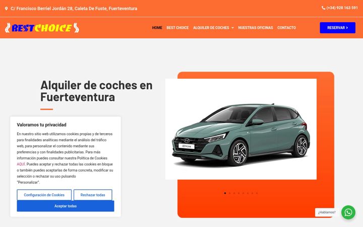 Screenshot of bestchoicefuerteventura.com