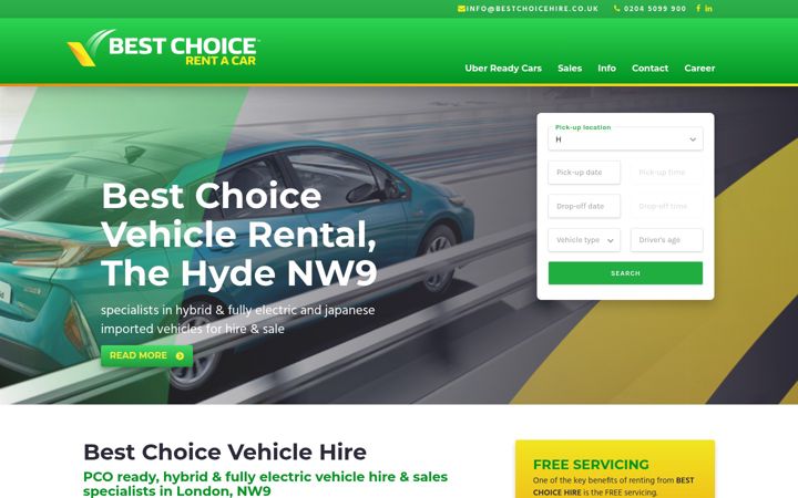 Screenshot of bestchoicehire.co.uk