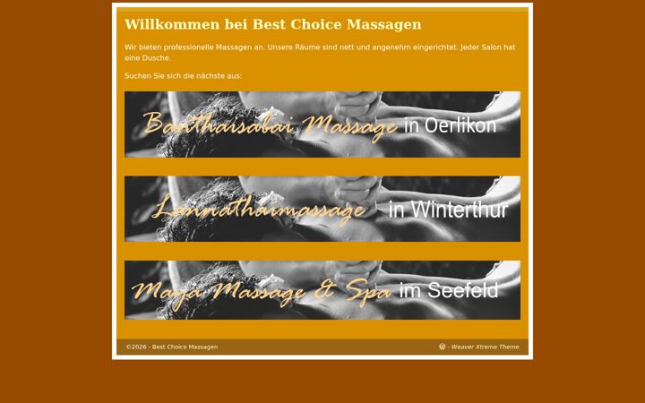 Screenshot of bestchoicemassagen.ch