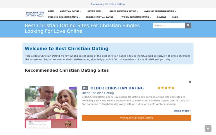 Screenshot of bestchristiandating.co.uk