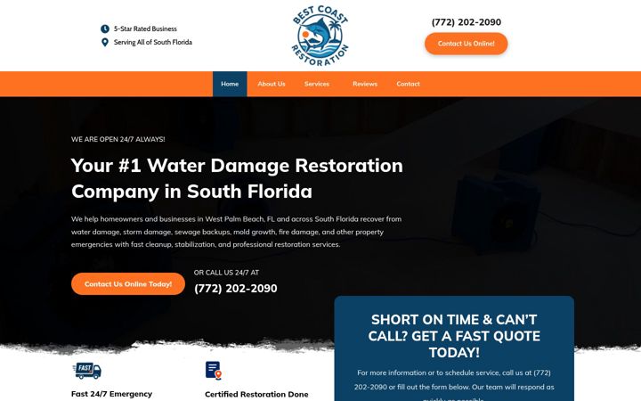 Screenshot of bestcoastrestoration.com