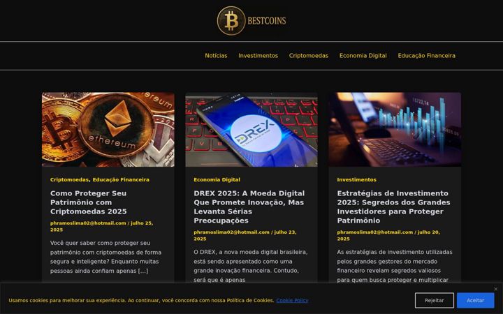 Screenshot of bestcoins.com.br