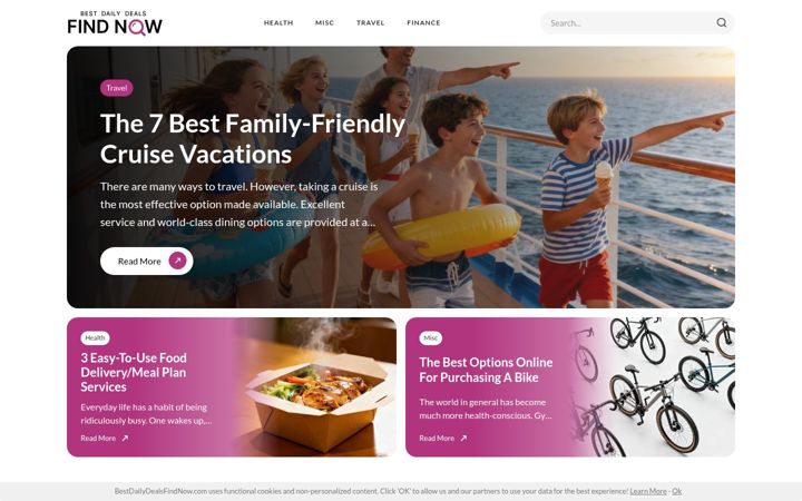 Screenshot of bestdailydealsfindnow.com