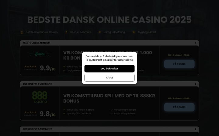 Screenshot of bestdanishrtpcasinos.com