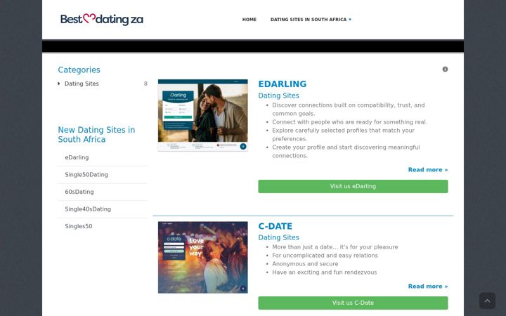 Ekraanipilt saidist bestdatingza.co.za