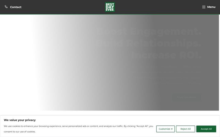 Skærmbillede af bestdayever.io