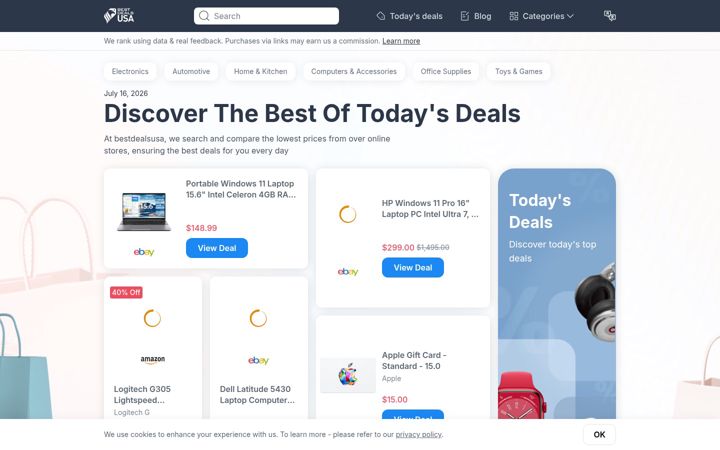 Screenshot of bestdealsusa.com