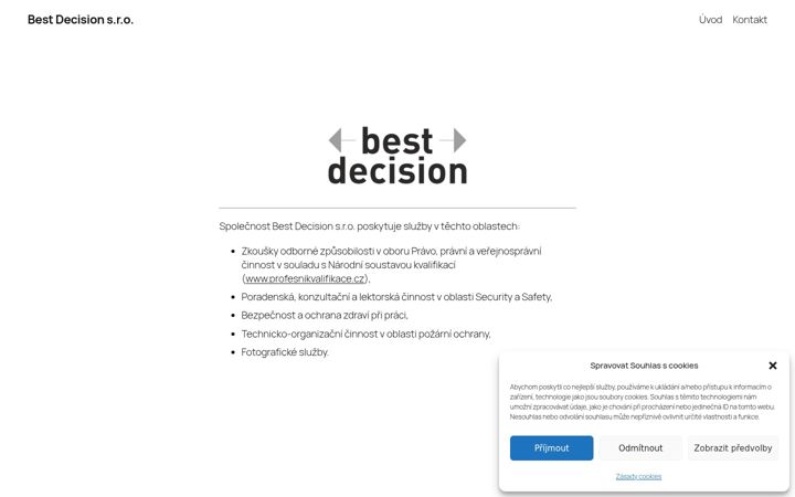 Screenshot van bestdecision.cz