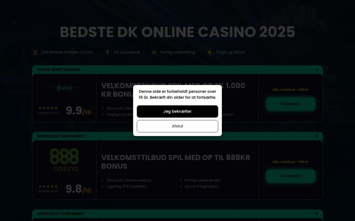 Screenshot of bestdenmarkcasi.com
